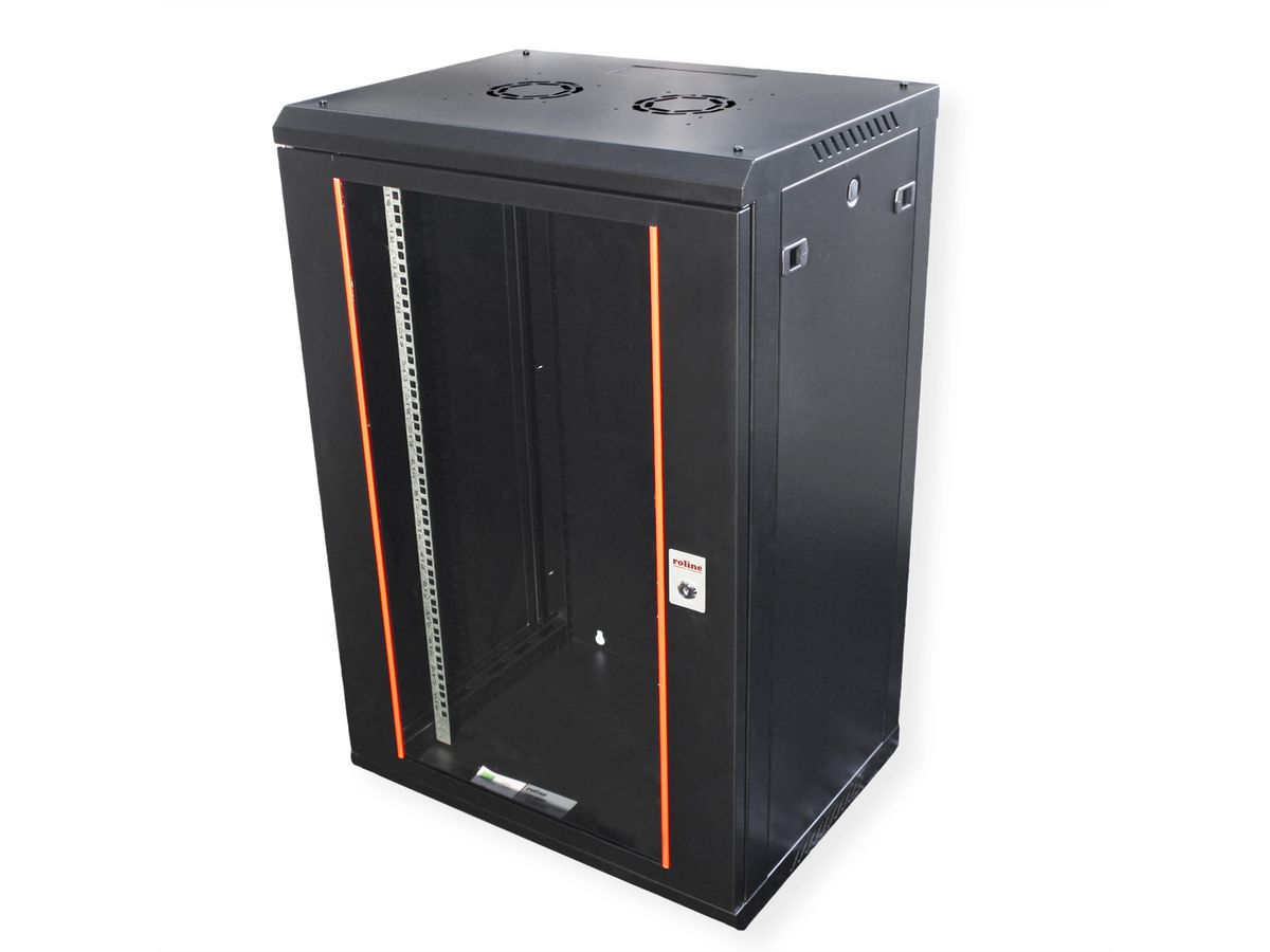 ROLINE 19" Boîtier mural Basic Plus 18U, 600x450 LxP noir