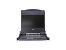 ATEN CL5708MW 43cm wide LCD KVM Switch, USB-PS/2,VGA, 8 Port, ES-Layout