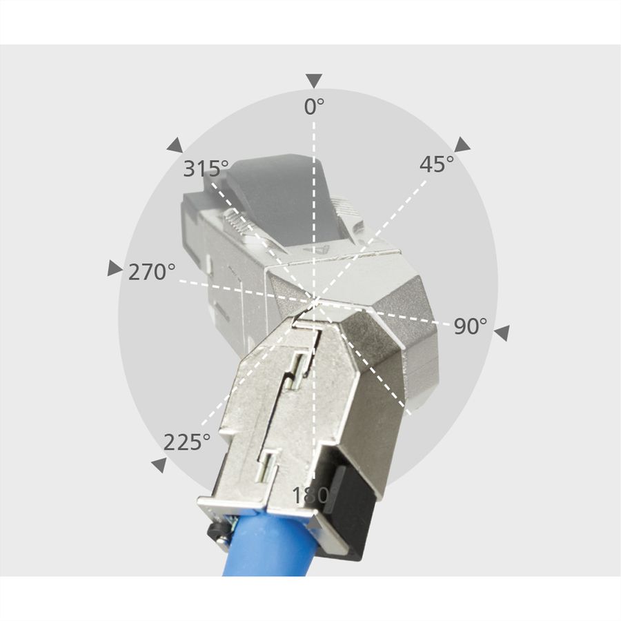 METZ CONNECT C6A RJ45 field plug pro 360