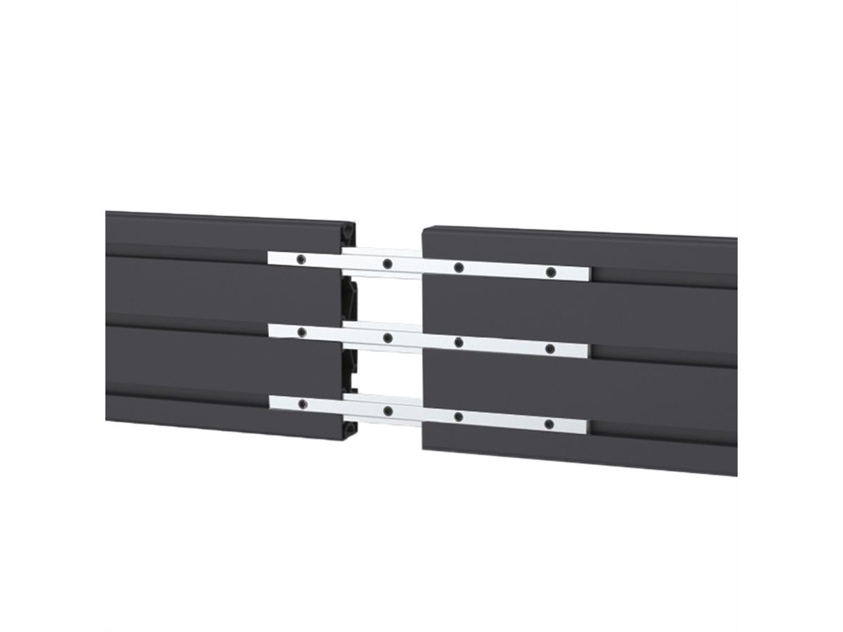 **DEMO**Hagor Rail en aluminium CPS - Rail en aluminium 500mm, noir