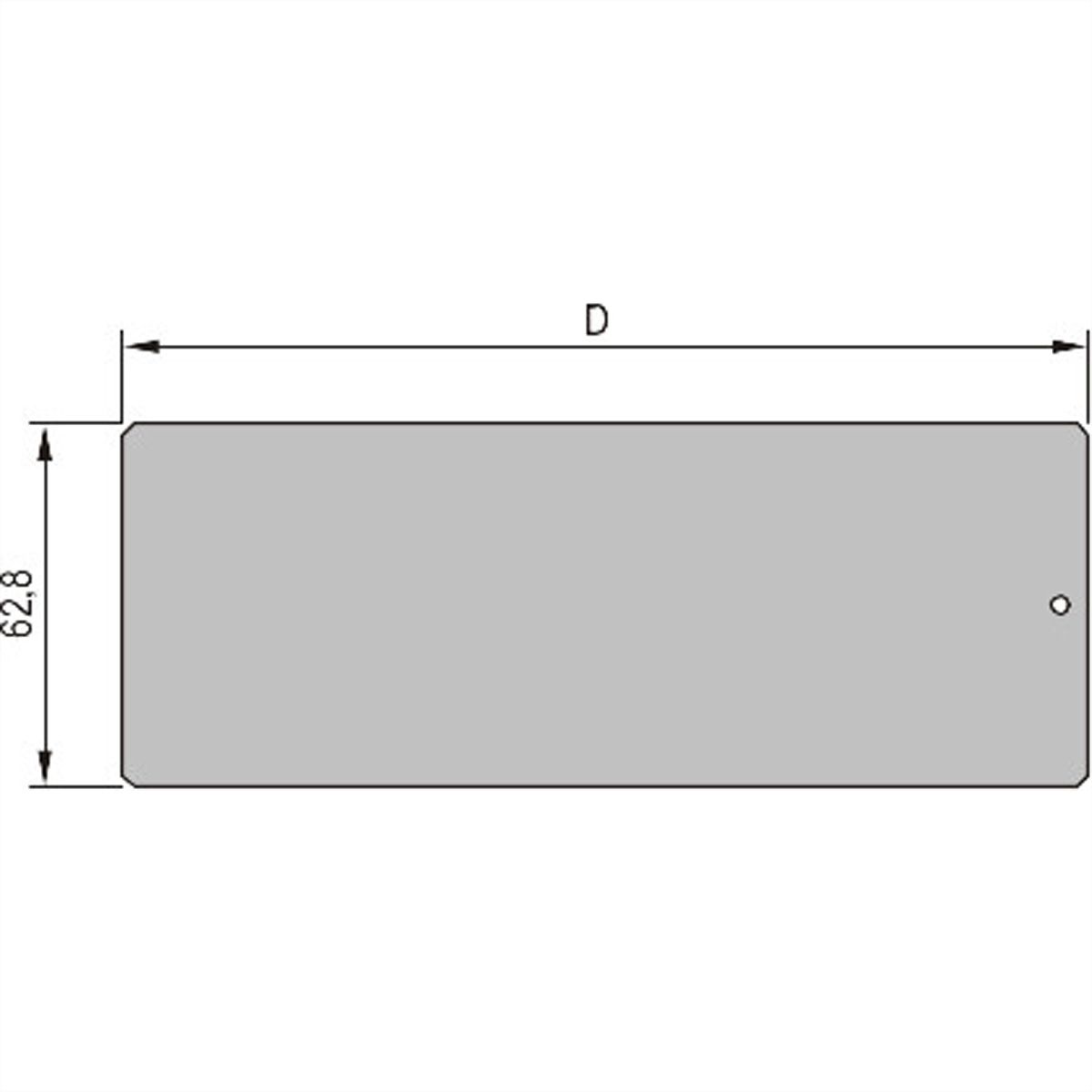 Cadre SCHROFF, type unité enfichable, plaque latérale pour profilé d'angle, 3 U, 227 mm C.I.