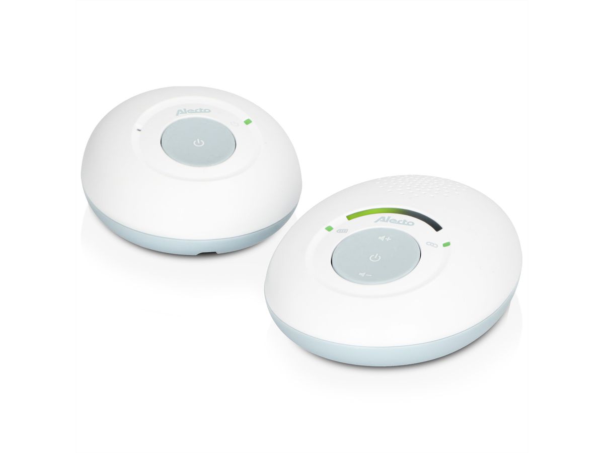 Babyphone DECT Alecto DBX110 avec mode ECO complet, blanc/bleu