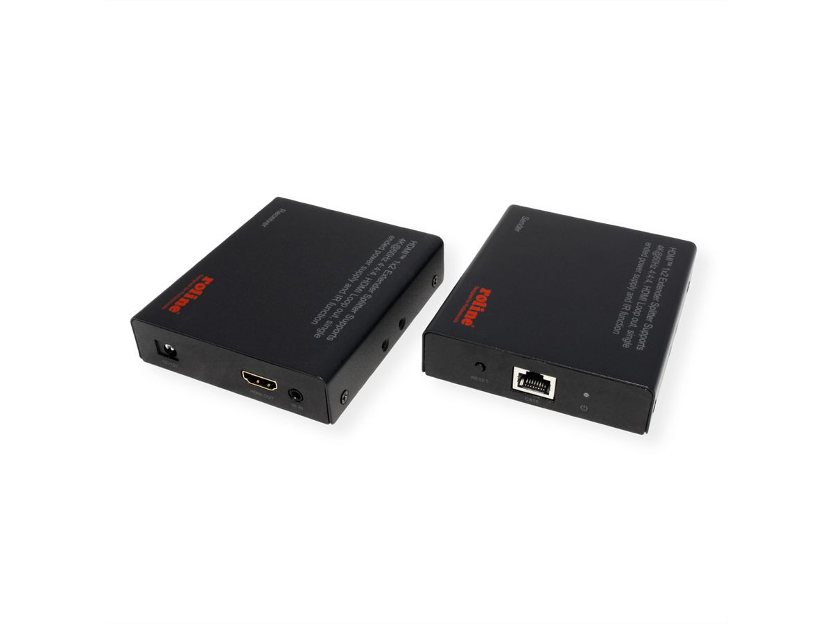 ROLINE HDMI Extender und Splitter, 1x2, über Cat.6A, 70m, 4K60Hz