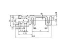 SCHROFF Typ H-KD stabil, kurzes Dach - MODULSCH. VORNE 1MT H KD