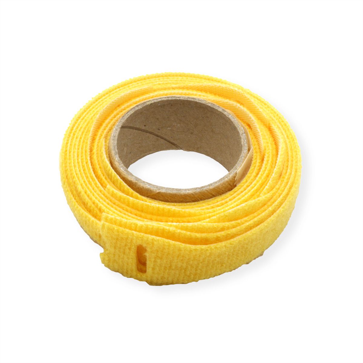 VELCRO® Bande avec languette, par 10, jaune, 20 cm