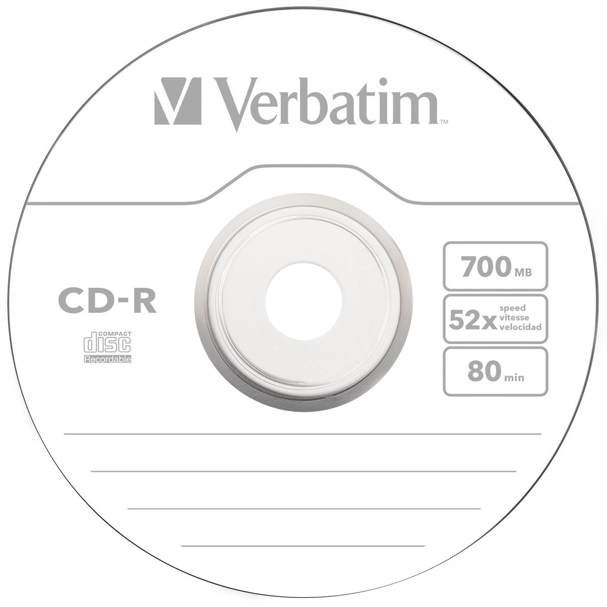 Verbatim CD-R Spindle 700MB 52x 50 Pack