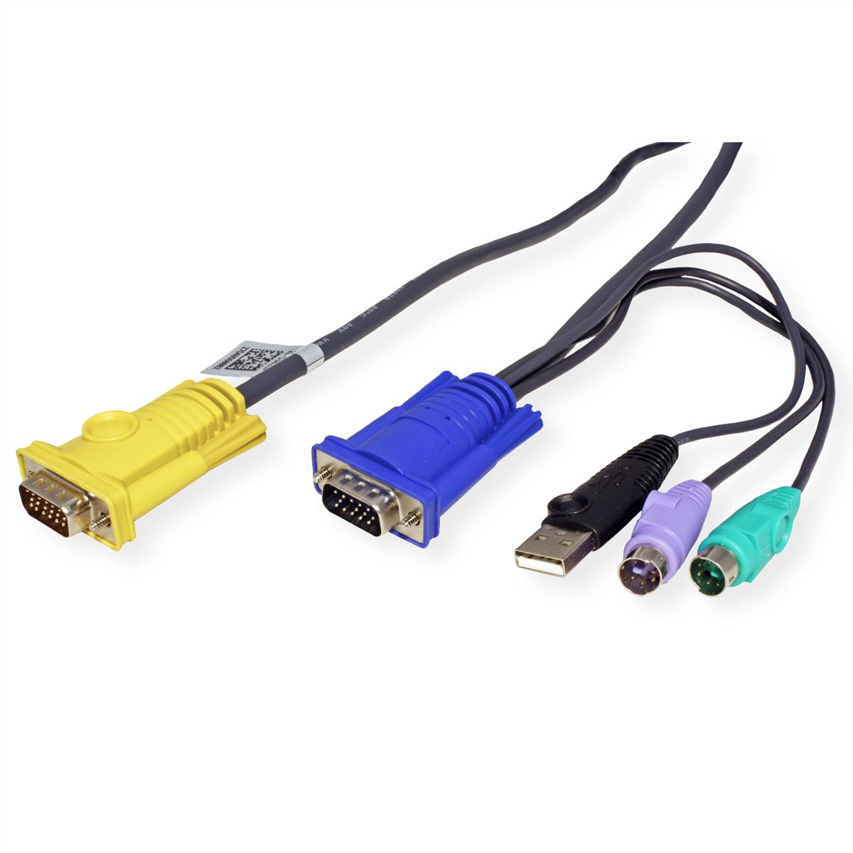 ATEN 2L-5302UP PS/2 VGA Anschlusskabel, schwarz, 1,8 m
