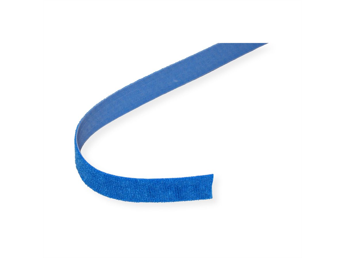 VELCRO® ONE-WRAP® Klettbandstreifen 20mm, unperforiert auf Rolle, blau, 25 m