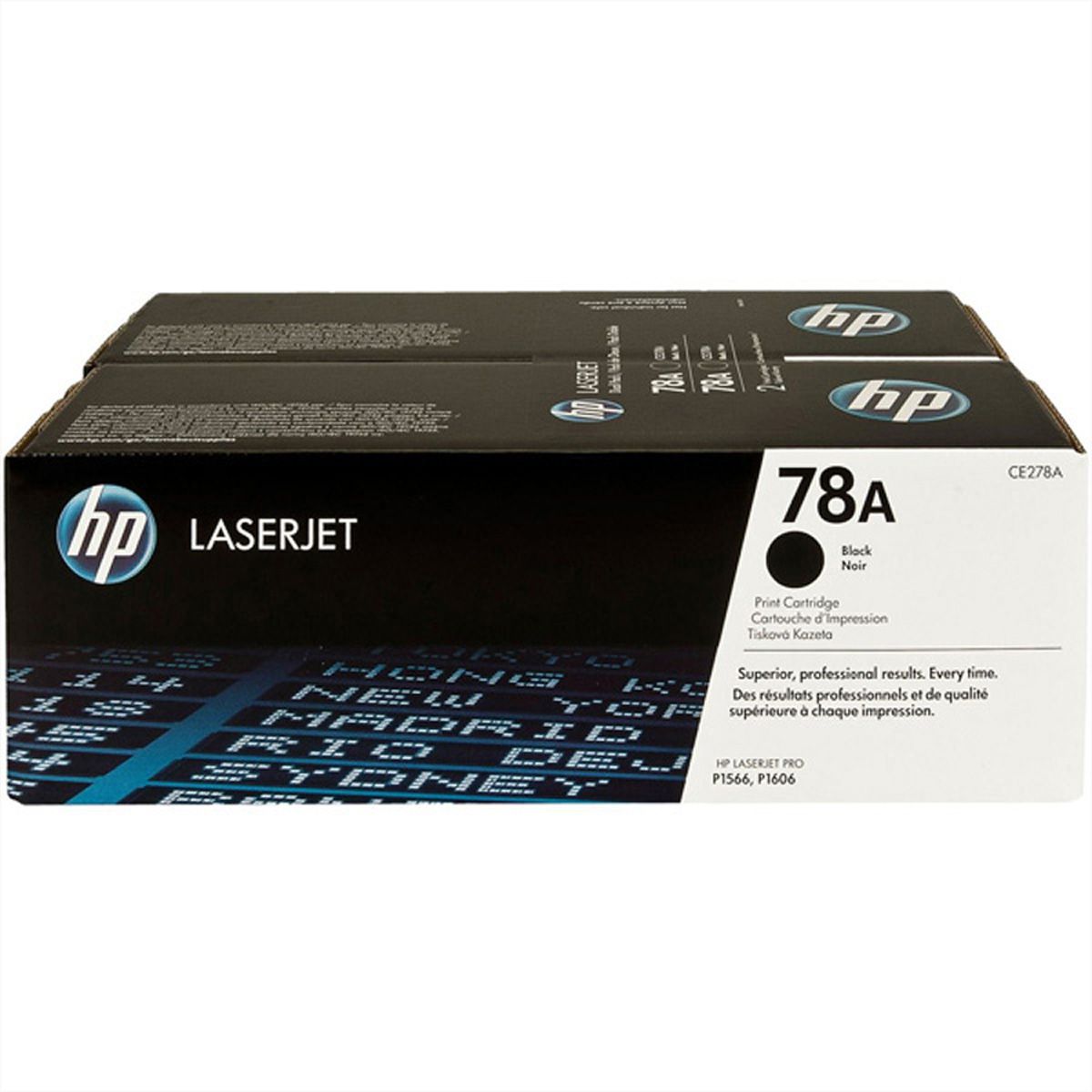 Original HP Toner CE278AD Doppelpack, 2 Toner mit je ca. 2.100 S.- Tonerpatrone