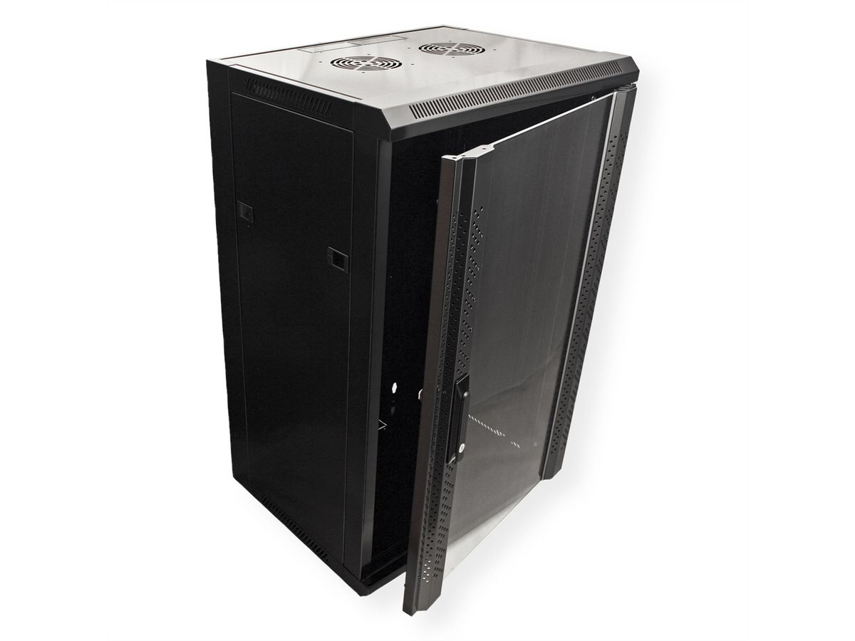 VALUE Armoire murale 18 UH (HxLxP) 910x570x450mm, noir