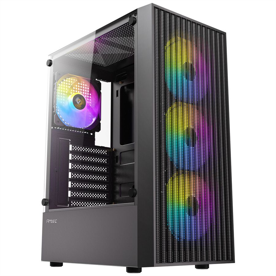 ANTEC AX27 RGB Elite PC Gehäuse Midi Tower Gaming ATX, schwarz