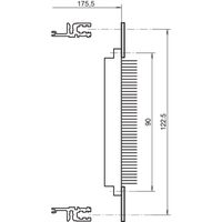 SCHROFF EuropacPRO Rail perforé pour connecteur, selon EN 60603-2 et DIN 41612, 20 HP