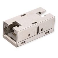 ROLINE Coupleur RJ-45 blindé, Cat.6A (Classe EA), boîtier métallique