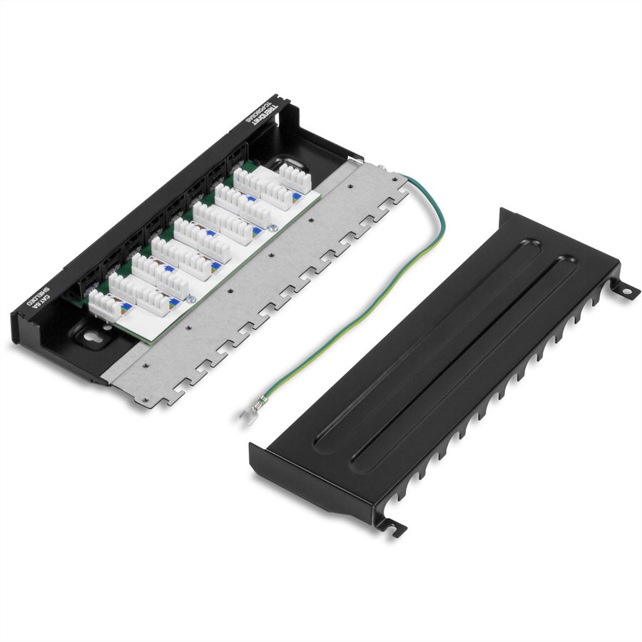 TRENDnet TC-P08C6AS Tableau de connexion renforcés à 8 ports Cat6A, avec fixation murale