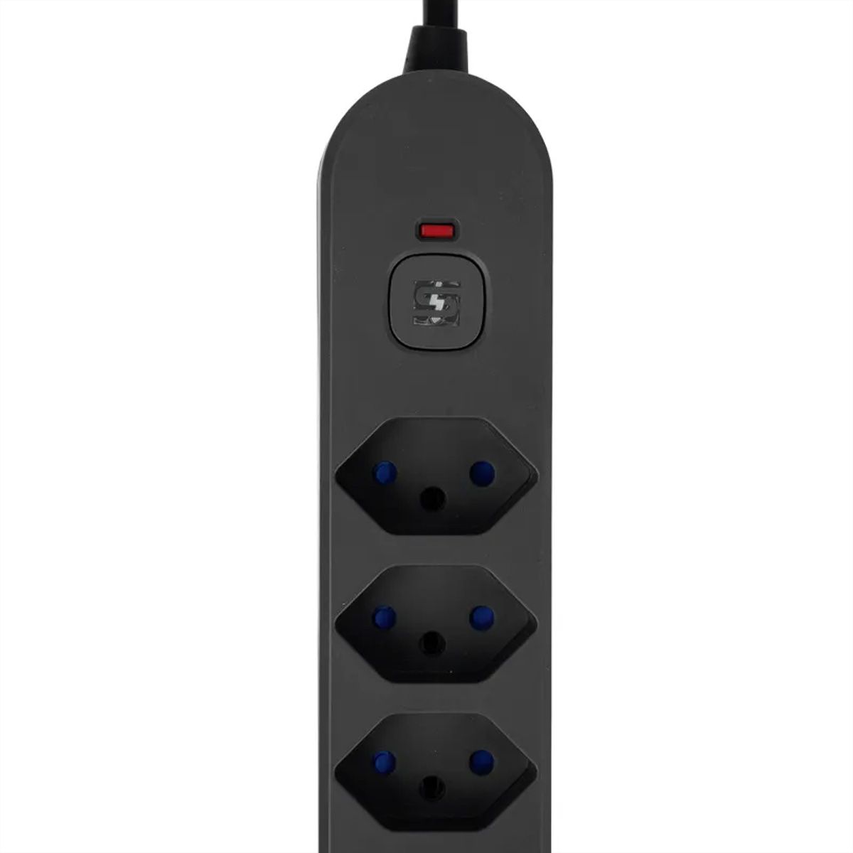 Steffen Steckdosenleiste IQ PRO 6fach, PRO 6xT13 + 1xUSB-A 18W + 1xUSB-C PD 20W, 3m, schwarz