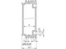 SCHROFF HF Châssis type unité enfichable Tube de corps, 7 HP, 1000 mm