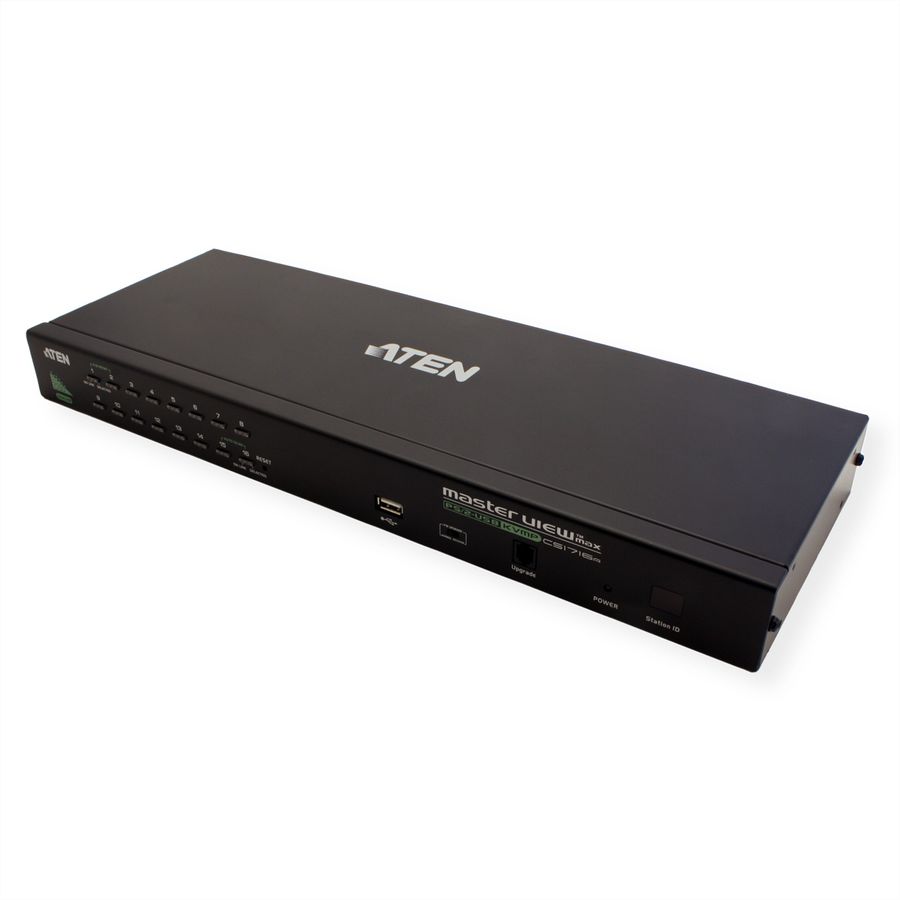 ATEN CS1716A KVM Switch VGA, PS/2-USB, USB-Peripherie Port, 16 Ports