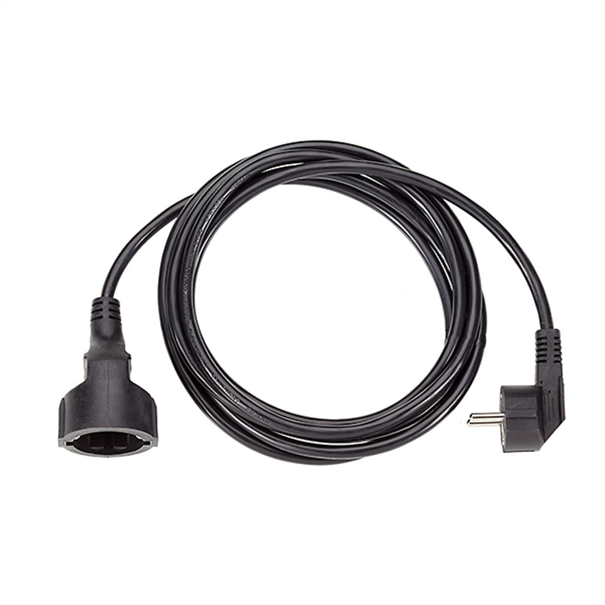 BACHMANN AC230V Câble prolongateur, prises type 2P+T allemand, noir, 3 m