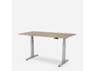 WRK21 Bureau Work 100 x 60 cm, Hauteur réglable, Chêne Kendal / Gris