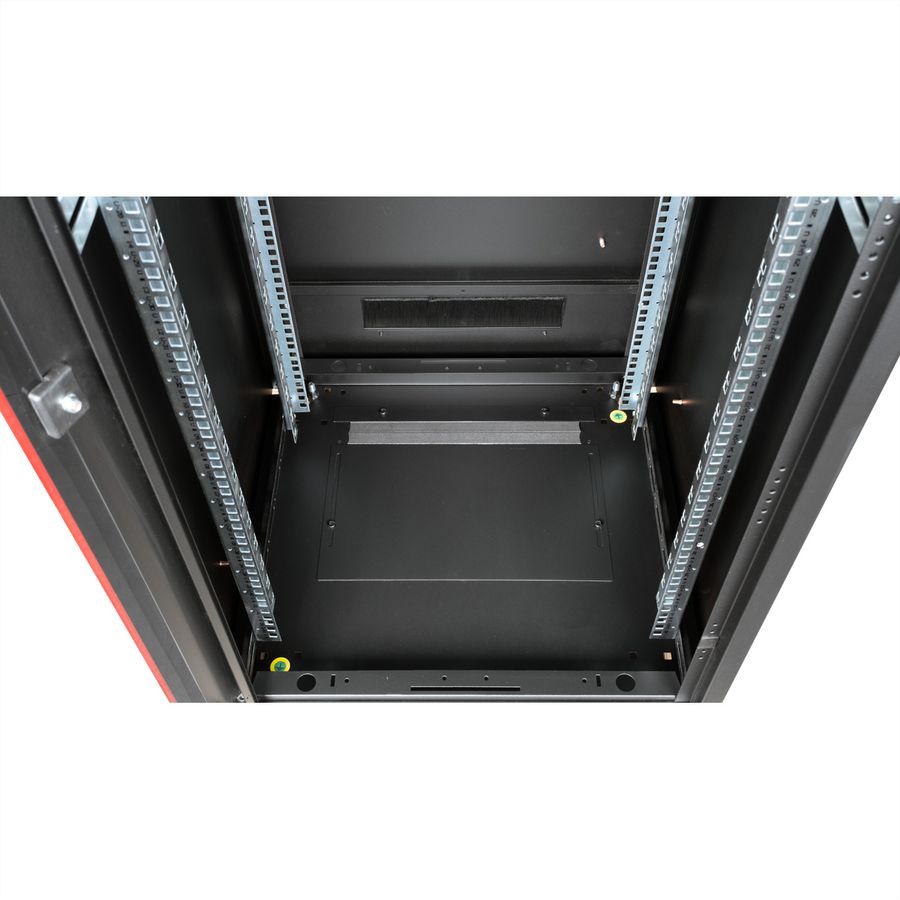 ROLINE 19-Zoll Netzwerkschrank Pro 42 HE, 600x600 BxT Glastür schwarz