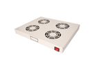 ROLINE 19" Unité de ventilation, 4 ventilateurs, ON/OFF, gris