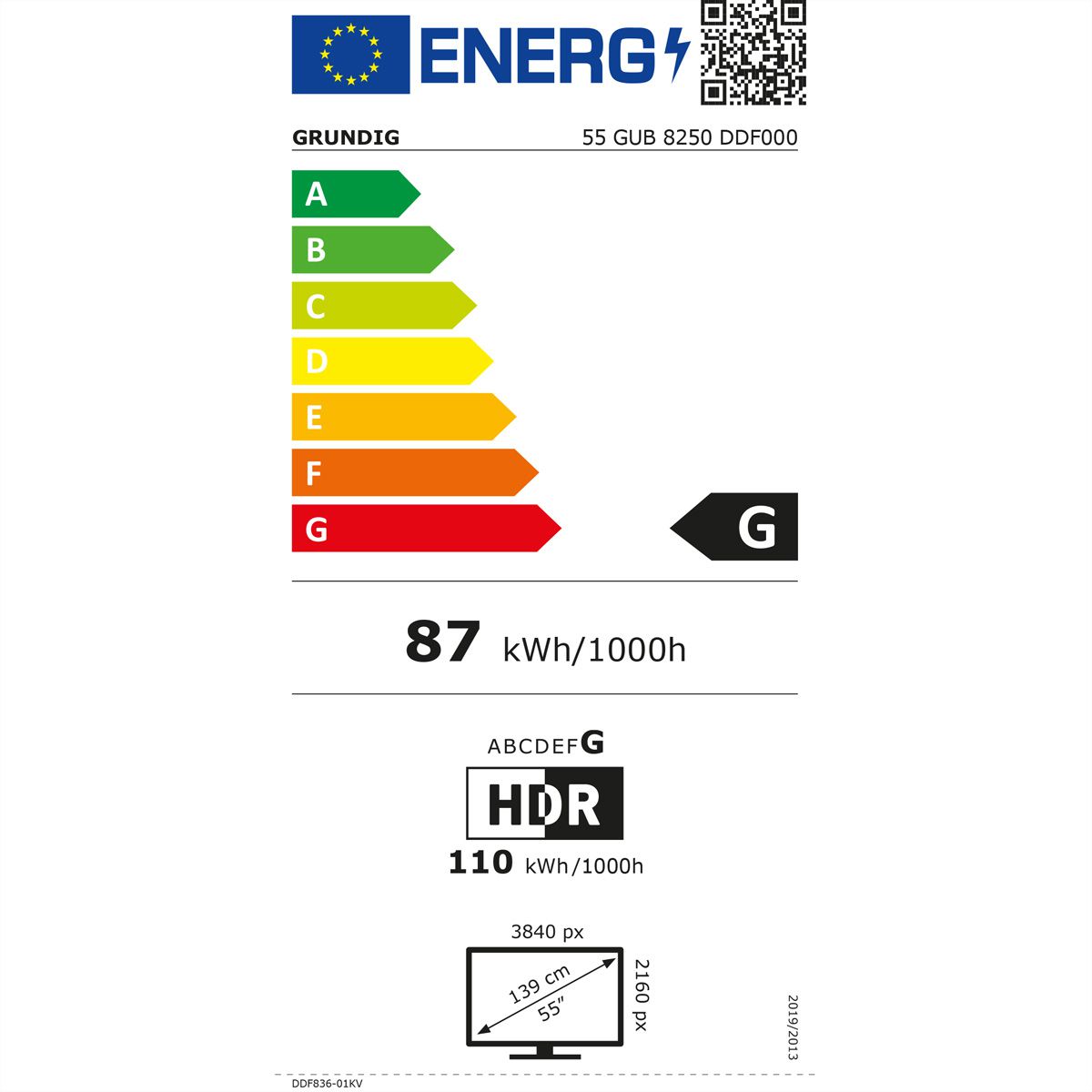 Grundig TV 55 GUB 8250, 55", UHD