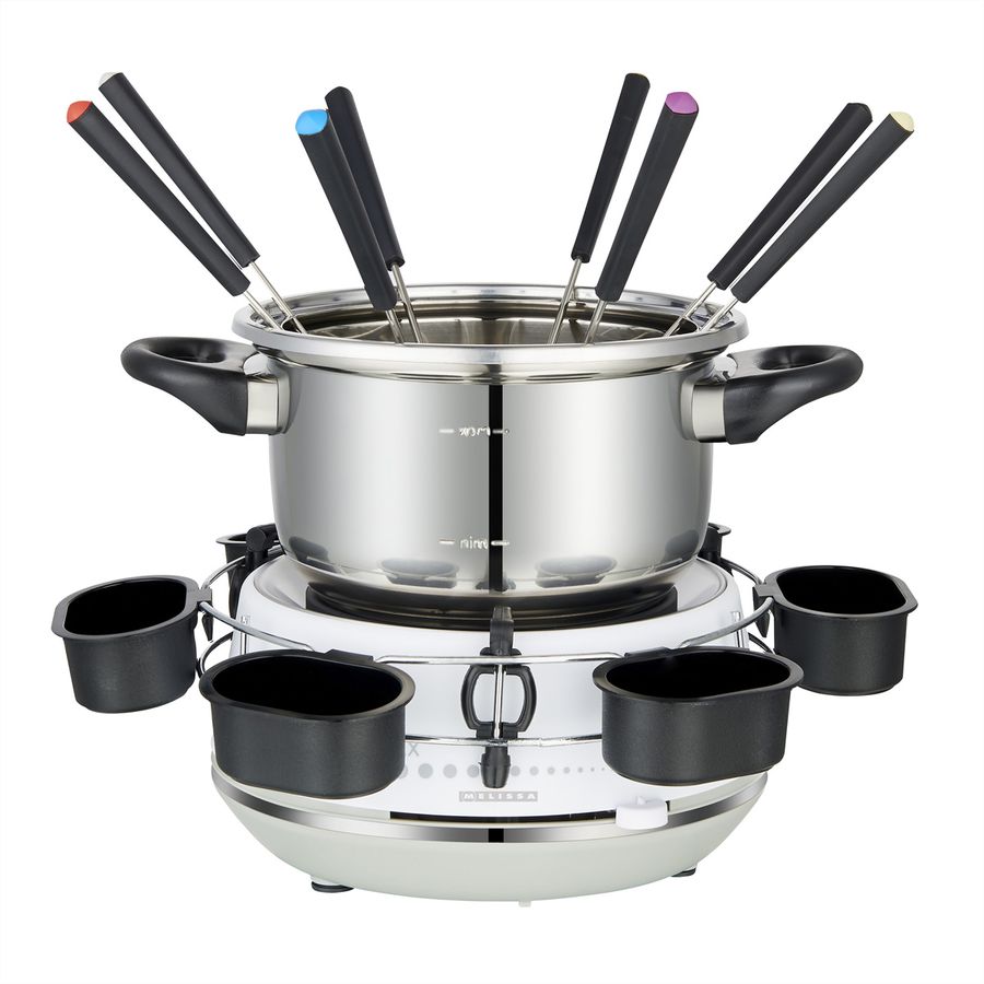 Melissa Elektrisches Fondue 16310230, weiss/ss, 1200W