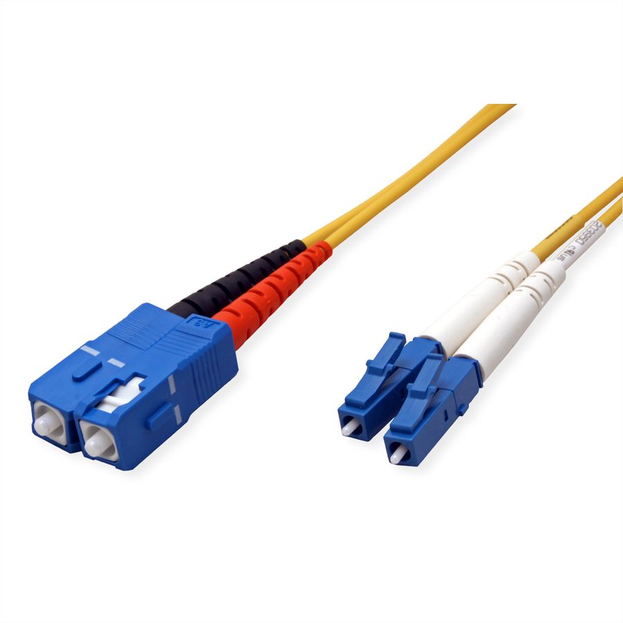 Quality LWL-Kabel Single Mode E9/125µm OS2, LC/SC, gelb, 2 m