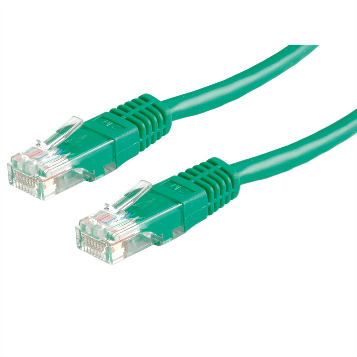 Cordon VALUE Cat.6 (Classe E) UTP confectionné, vert, 1 m