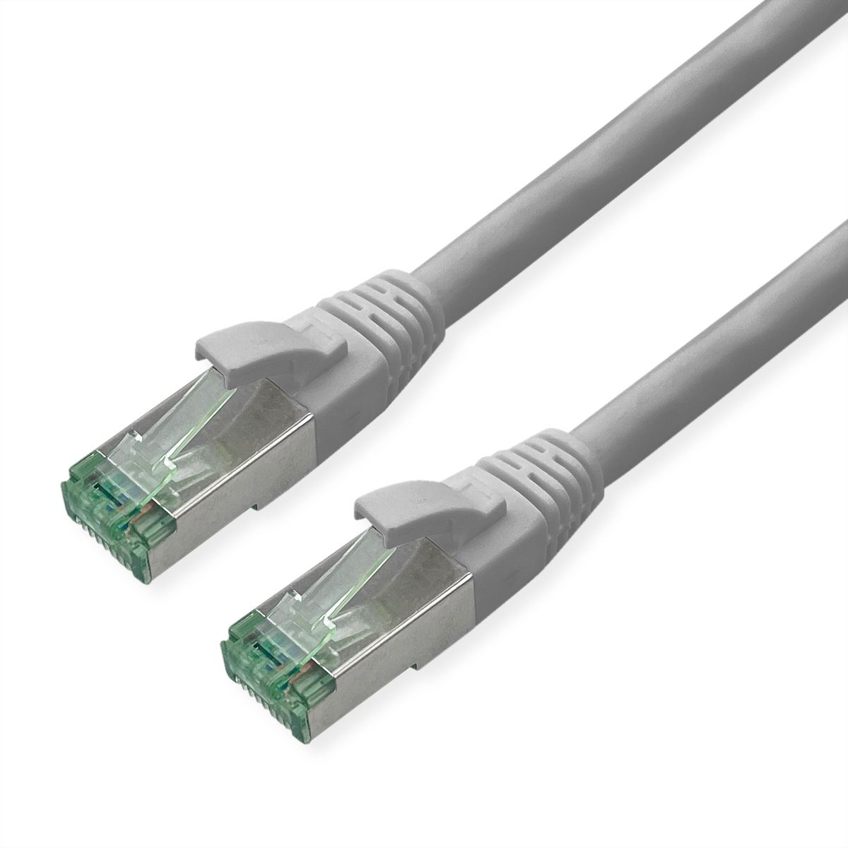 ROLINE RM Cordon Cat.6A S/FTP(PiMF), gris, 0,3 m