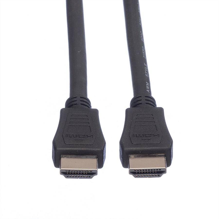 VALUE Câble HDMI High Speed avec Ethernet, LSOH, noir, 1 m