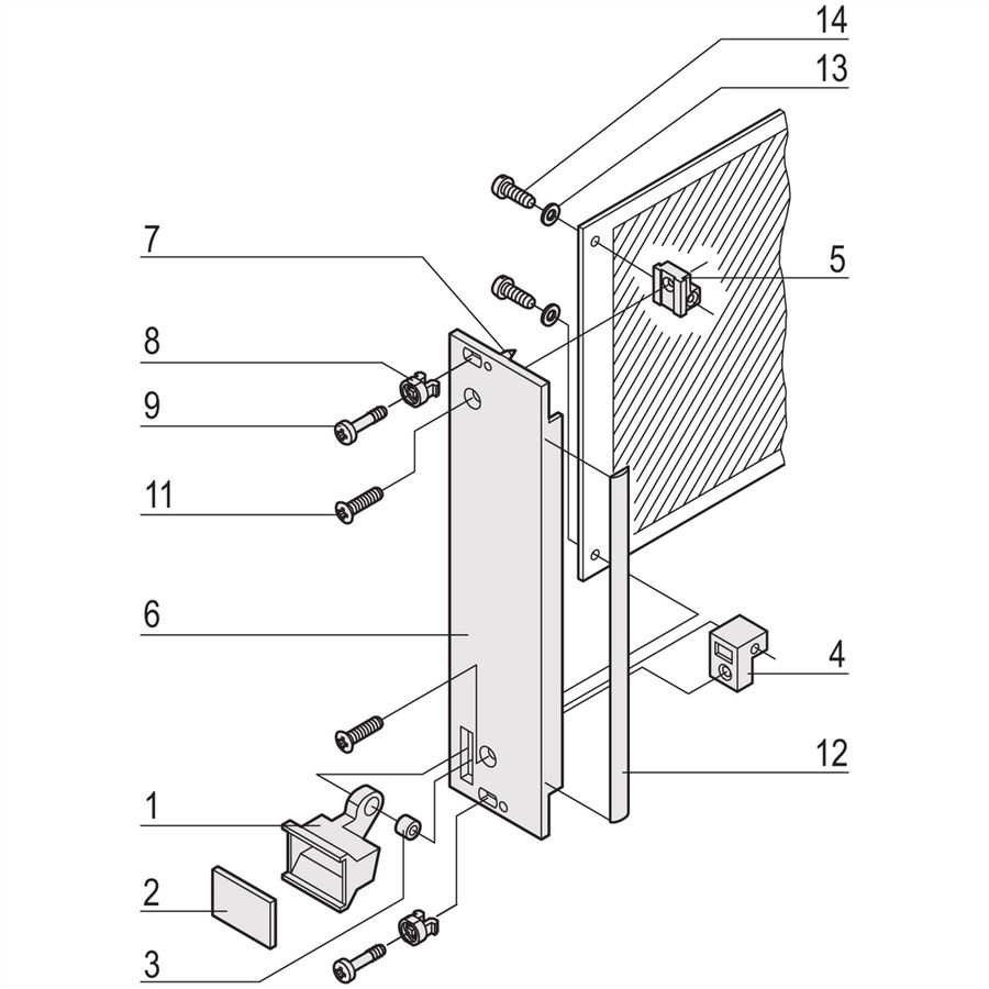SCHROFF Steckbaugruppen mit Aushebegriff in Trapezform - Frontplatte, U-Profil, geschirmt - STECKBAUGR.HF TR-GR 3HE 6TE