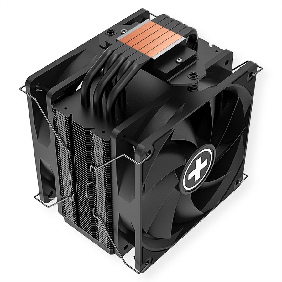 Xilence M705D AMD und Intel CPU Kühler, 2x 120mm Black PWM Lüfter, 220W TDP