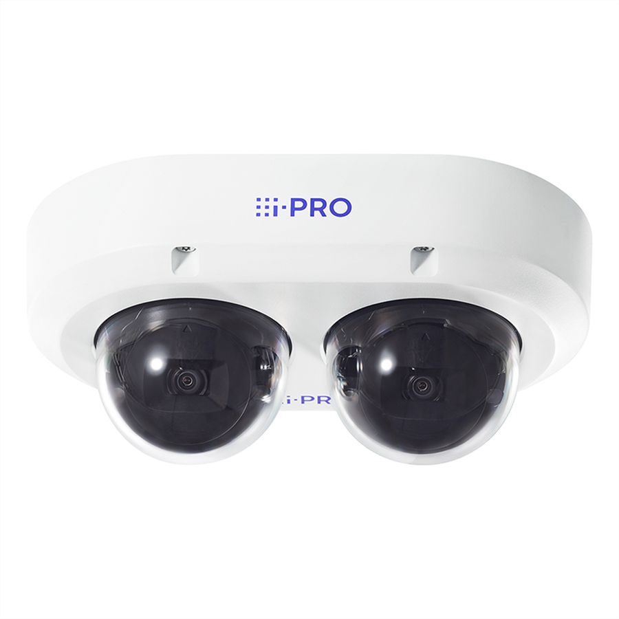 i-PRO 2x4MP AI OUTDOOR VANDAL Multi-Sensor Kamera, weiß