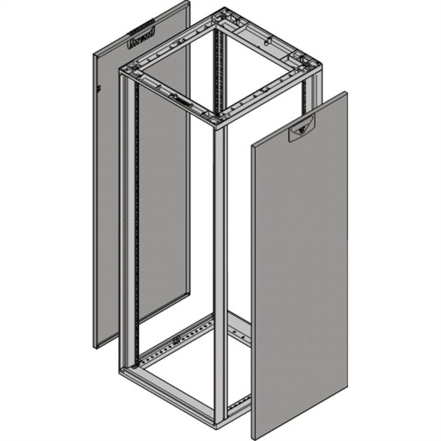 Panneau latéral SCHROFF Novastar pour usage intensif, RAL 7021, 16 U 600D