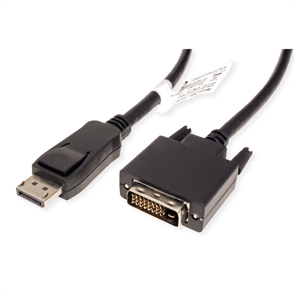 VALUE DisplayPort Kabel DP ST - DVI-D ST, schwarz, 2 m