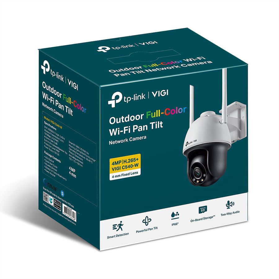 TP-Link VIGI C540-W(4mm) PT-Caméra 4 MP, 79°, IR-LED 30m, WiFi