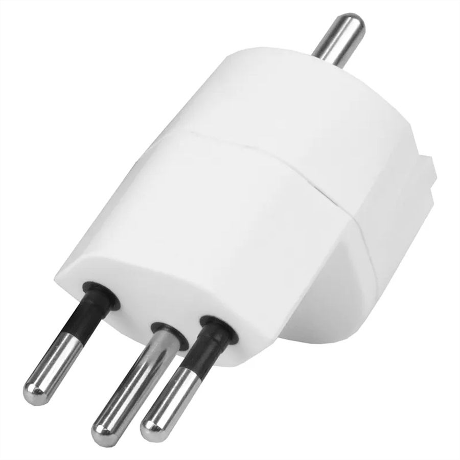 Steffen FIX Adapter DE/CH, CEE7/17 T12 3-polig dezentral weiss