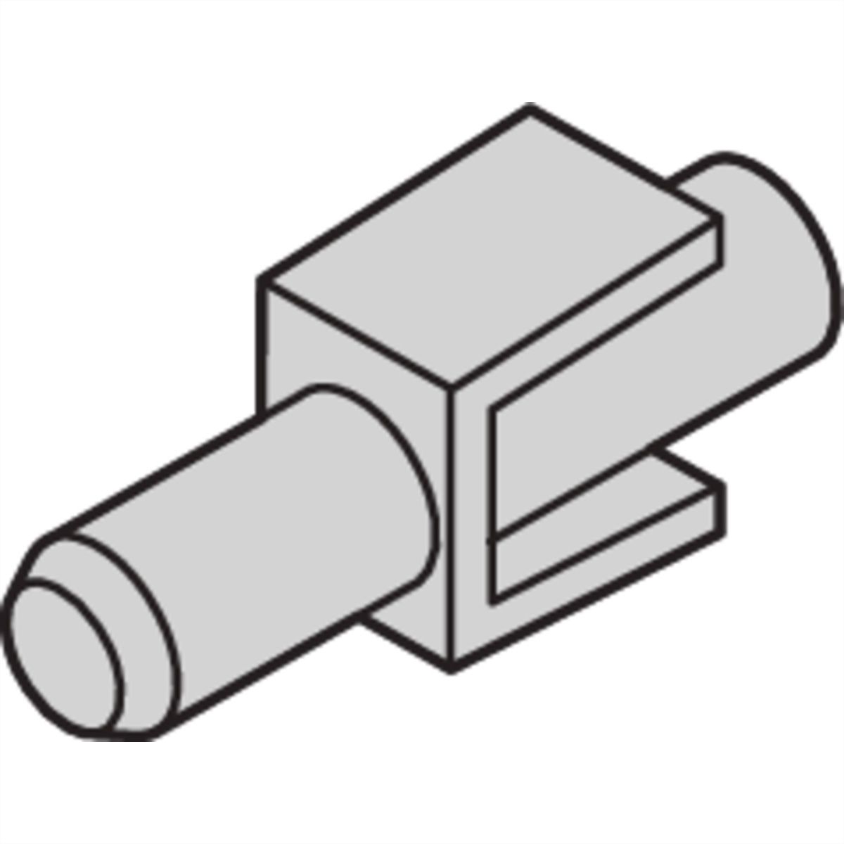 SCHROFF Fixierclip für Kunststoffgriff in Trapezform - NTS FIXIERCLIPS 100STK