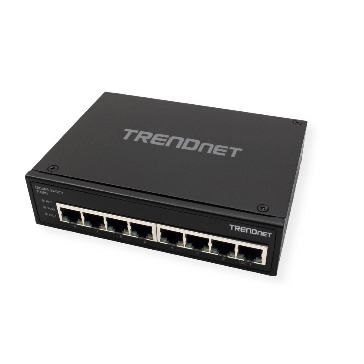 TRENDnet TI-G80 8-Port Gehärteter Industrieller Gigabit DIN-Rail Switch