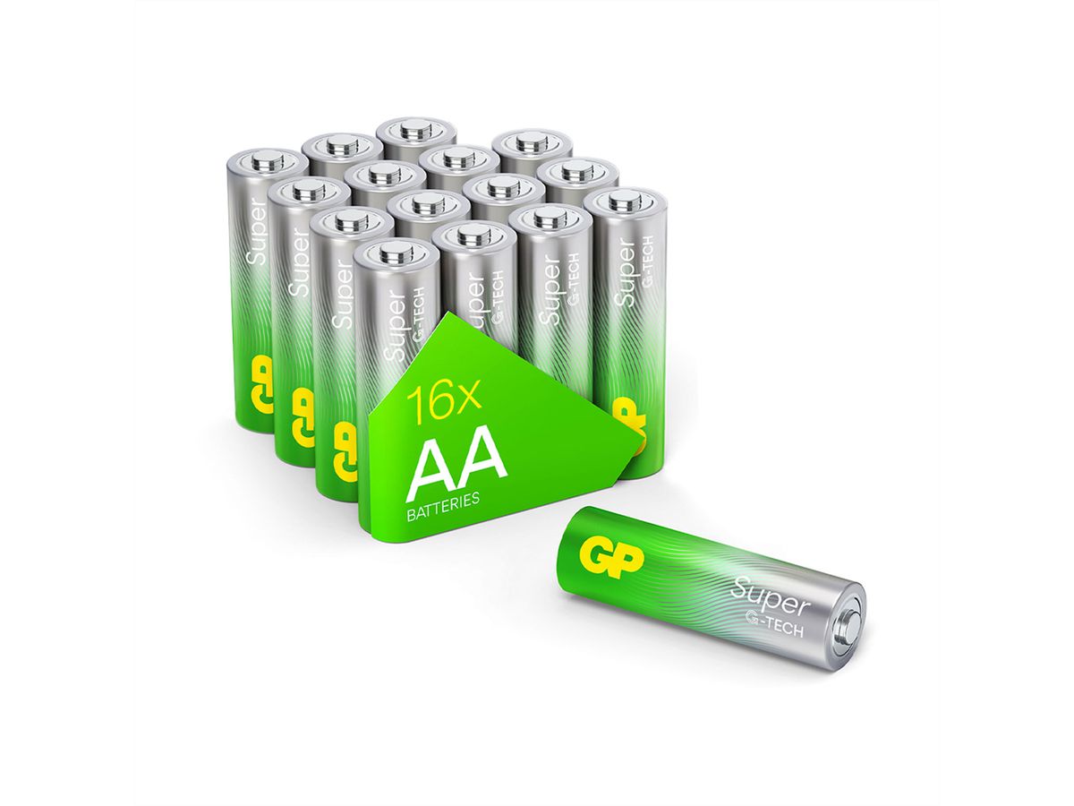 GP Batteries Super Alkaline AA 16x