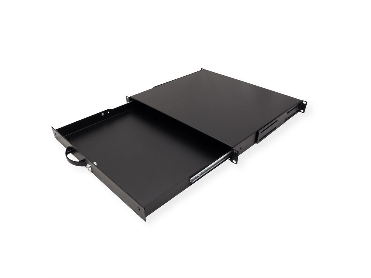 ROLINE 19-Zoll Tastatureinschub 1 HE, 400 T abschließbar schwarz