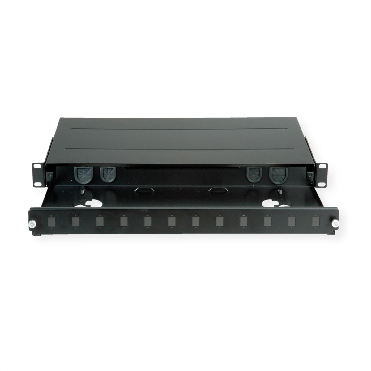 ROLINE Panneau FO 19" vide, 1U, 12x SC-Simplex ou LC-Duplex , noir