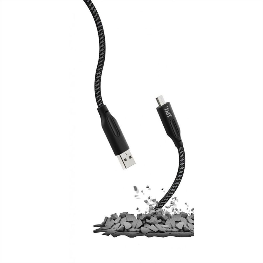 T'NB XW3M USB/Micro USB Kabel, schwarz/rot, 3 Meter
