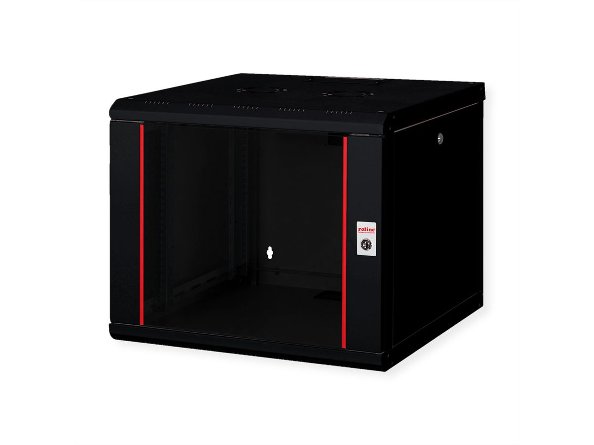 ROLINE 19-Zoll Wandgehäuse Pro 9 HE, 600x600 BxT schwarz