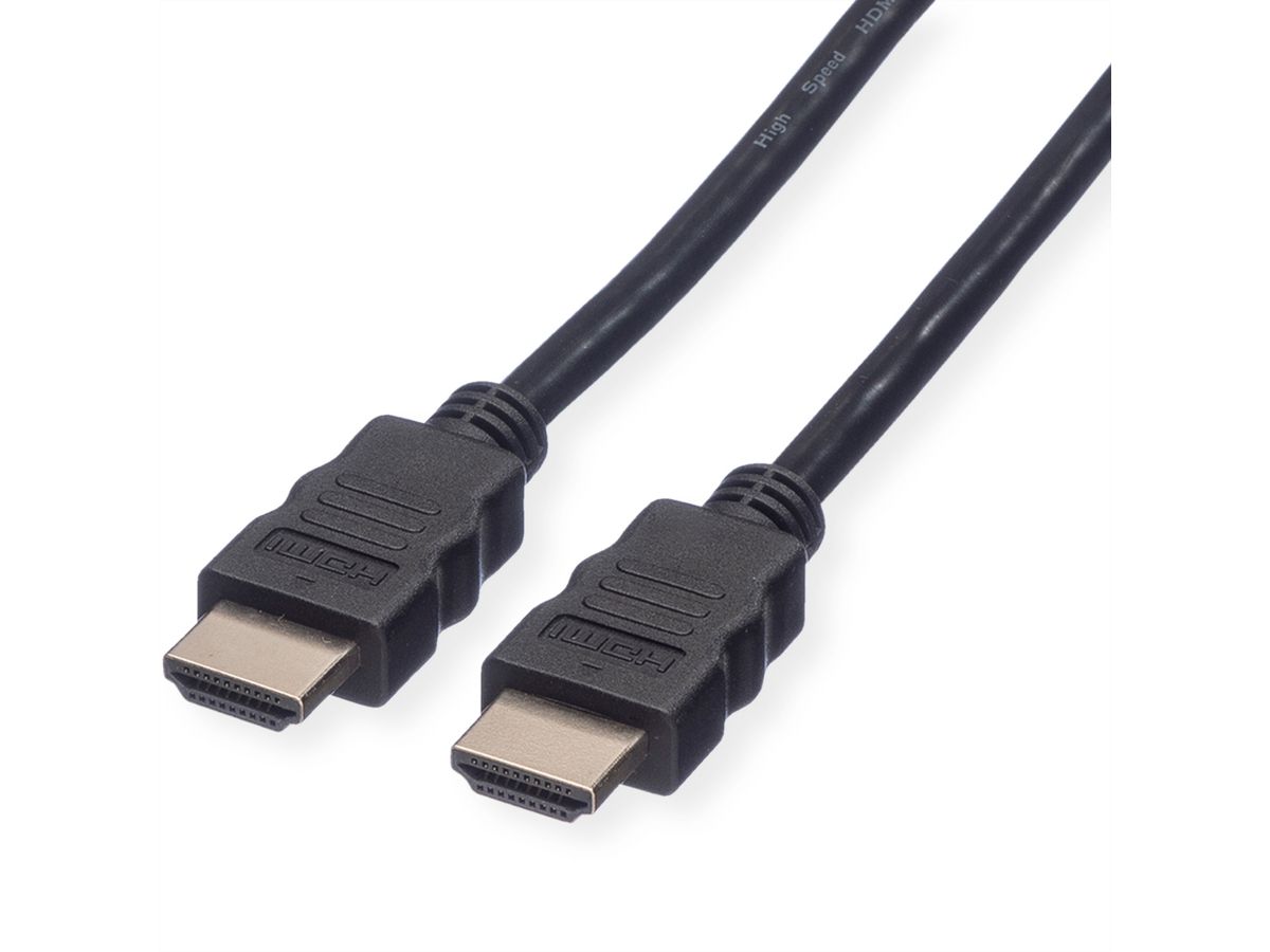 ROLINE Câble HDMI High Speed avec Ethernet, noir, 1,5 m