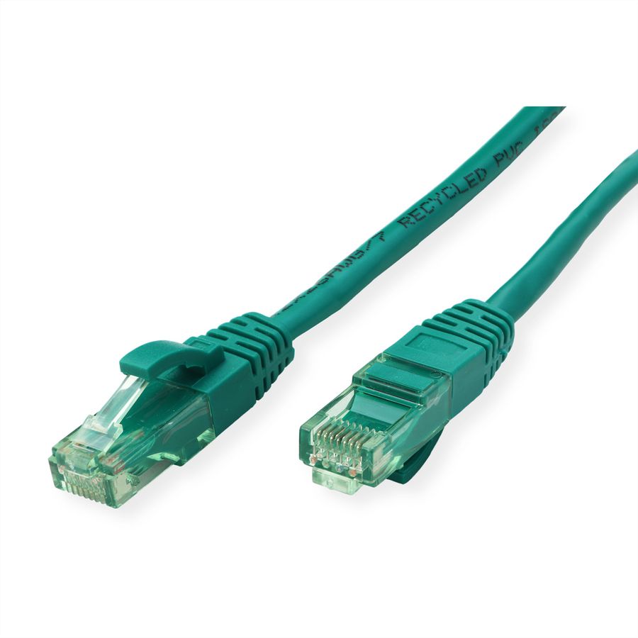 ROLINE RM Patchkabel Cat.6A UTP, grün, 10 m