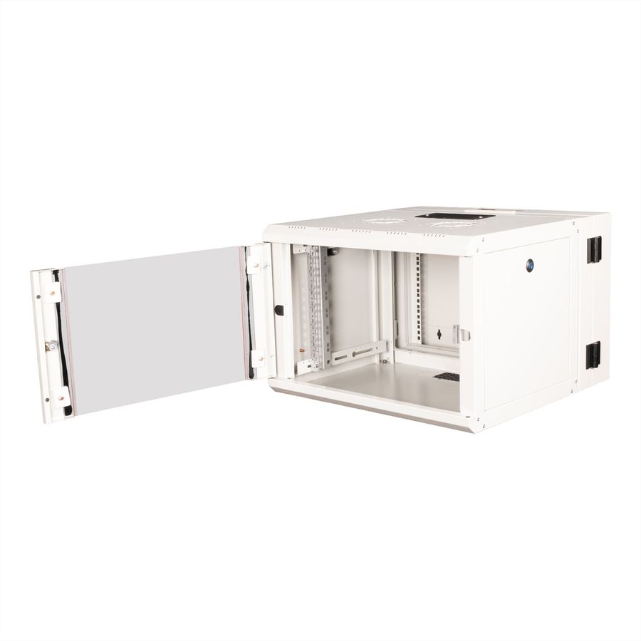 ROLINE 19-Zoll Wandgehäuse Pro 7 HE, 600x600 BxT zweiteilig schwenkbar grau