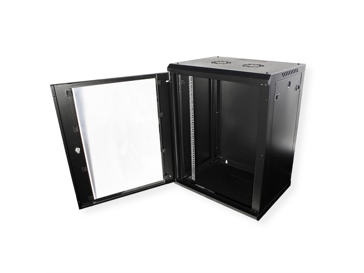 ROLINE 19-Zoll Wandgehäuse Basic Plus 15HE, 600x450 BxT schwarz