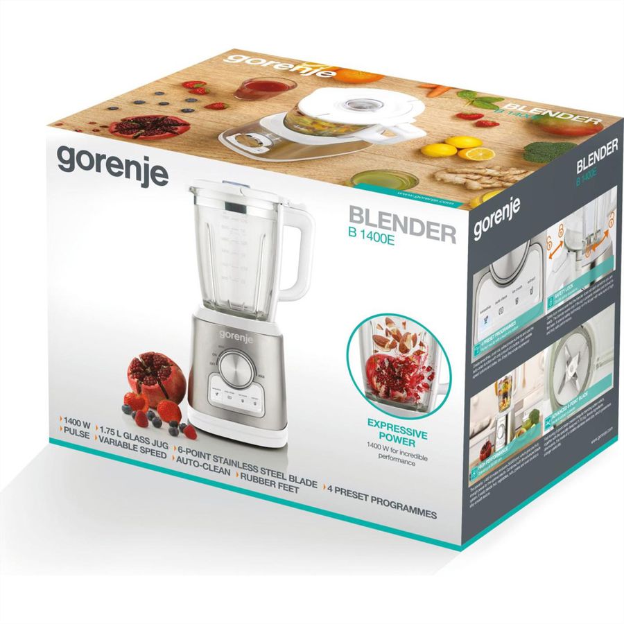 Gorenje Mixeur sur socle B1400E, 1400 W, blanc/argent